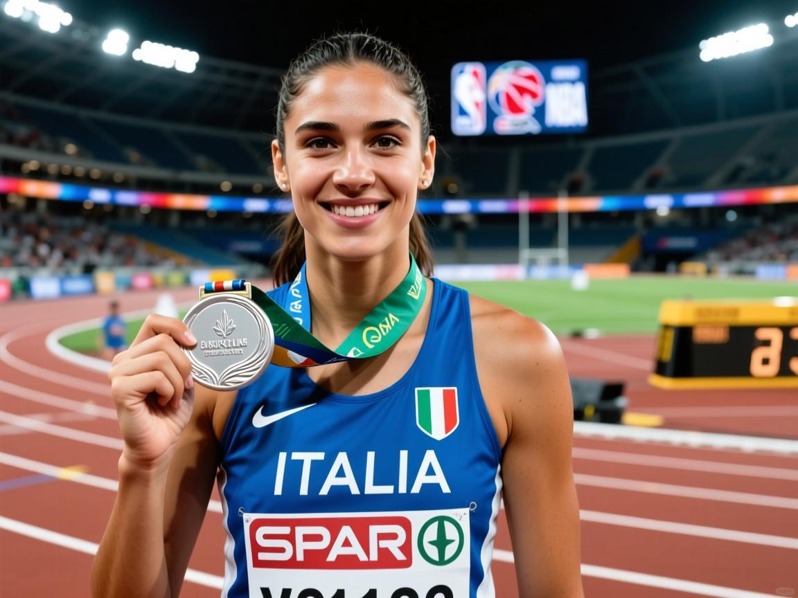 意大利田径选手优雅出众，收获银牌  第3张