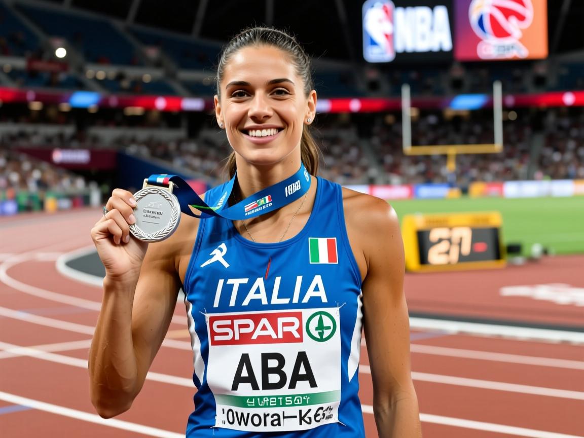 意大利田径选手优雅出众，收获银牌  第2张